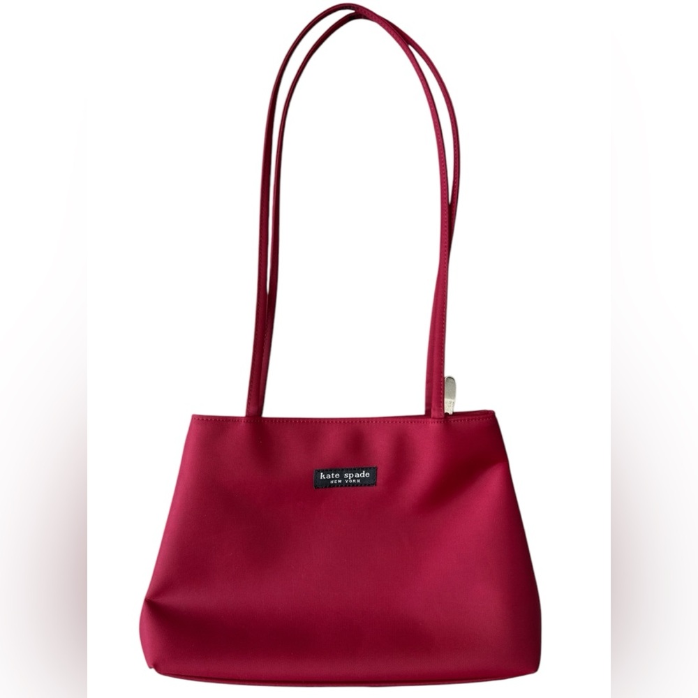 Vintage Kate Spade Red Satin Small Handbag - Gently Used